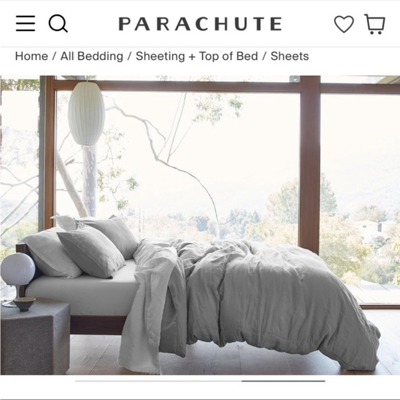 Parachute Bedding Parachute Home Linen Duvet Cover Grey Queen Full